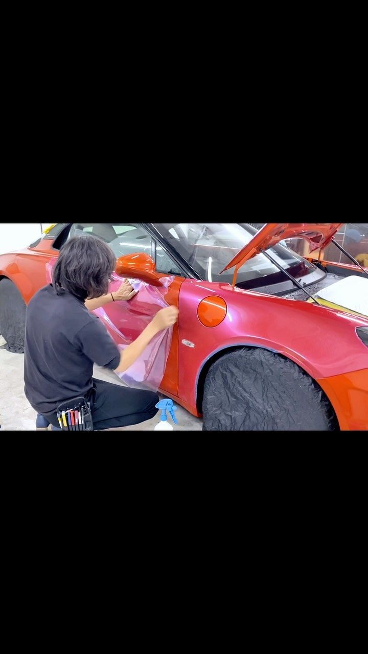 アルピーヌ A110S アセンションの施工（Instagram）