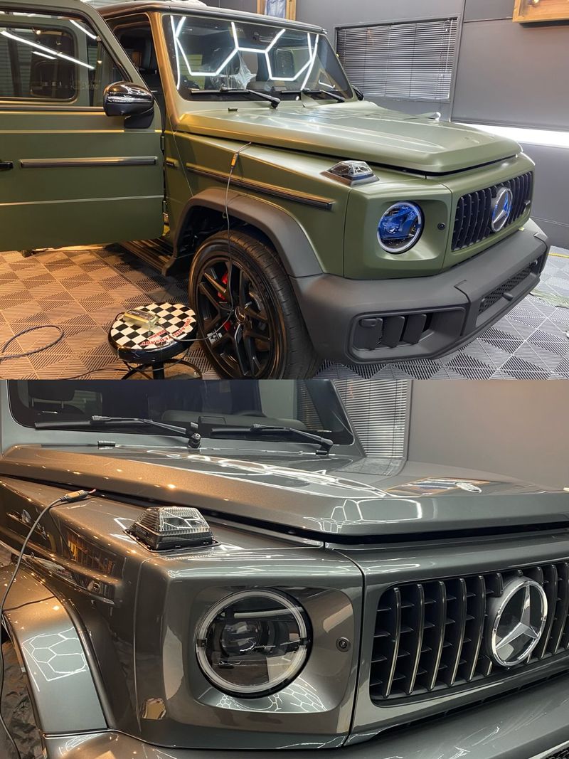 AMG G63の施工（Instagram）
